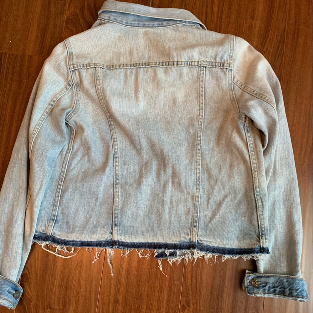 Gap distressed denim jacket